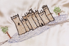 Munroe-Princess Map Dress, detail, embroidery